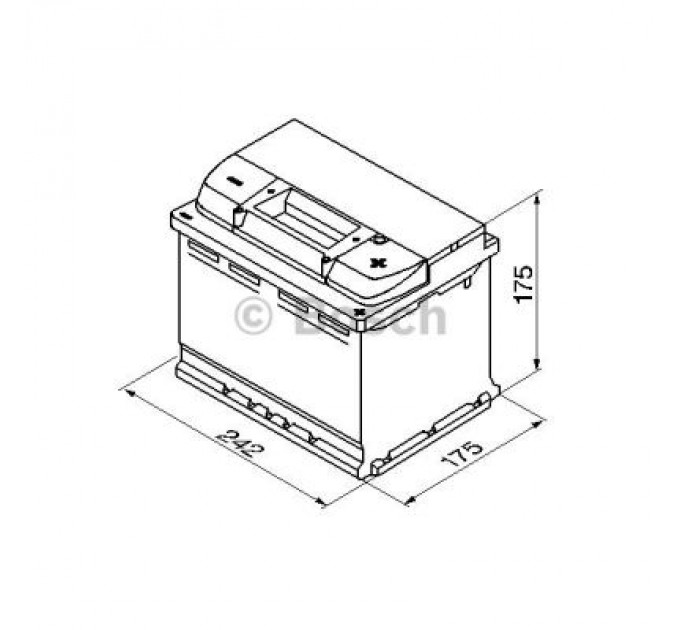 Bosch Акумулятор автомобільний Bosch 61А (0 092 S50 040)