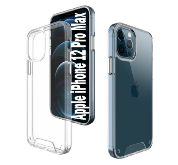 BeCover Чохол до мобільного телефона BeCover Space Case Apple iPhone 12 / 12 Pro Transparancy (707793)