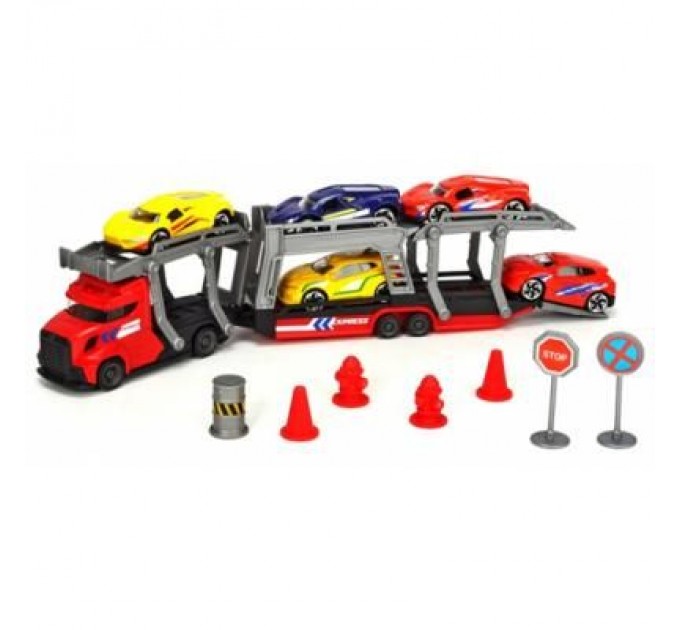 Dickie Toys Ігровий набір Dickie Toys Автотранспортер з 5 металевими машинками (3745012)