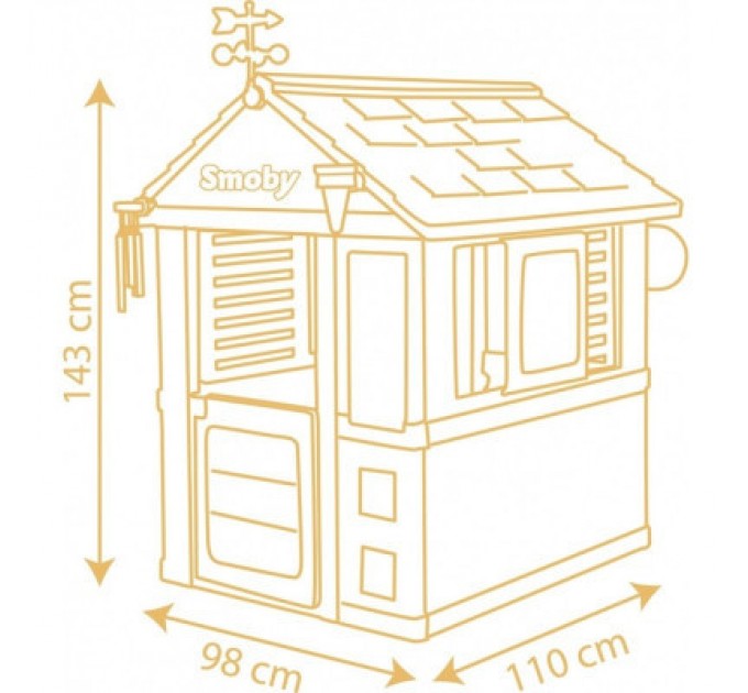 Smoby Ігровий будиночок Smoby Чотири сезони 110 х 98 х 143 см (810731)