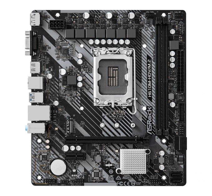 ASRock Материнская плата ASRock H610M-HDV/M.2 R2.0 Socket 1700