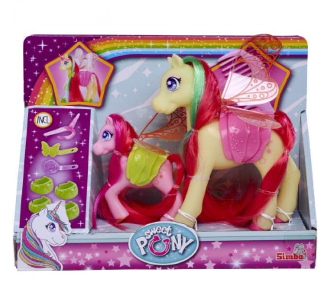 Simba Ігровий набір Simba Поні з крилами Магічна сім''я з гребінцем та аксесуарами (5940142)