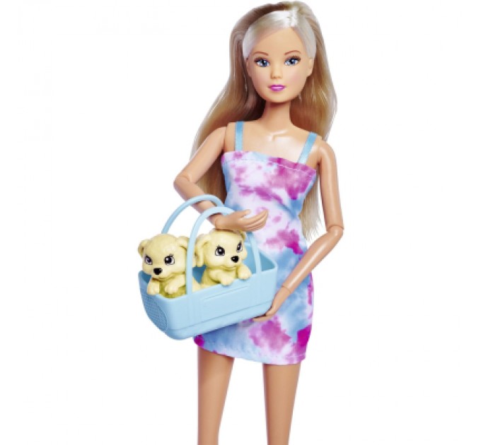 Simba Лялька Simba набір Штеффі Цуценята на прогулянці, з аксесуарами (5733630)