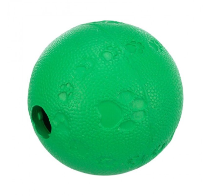Trixie Іграшка для собак Trixie М'яч для ласощів Натуральна гума Зелений 6 см (4011905349404)