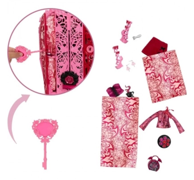 Monster High Лялька Monster High Набір-сюрприз Жахо-секрети Дракулори серії Цвіт та темрява (HYT72)