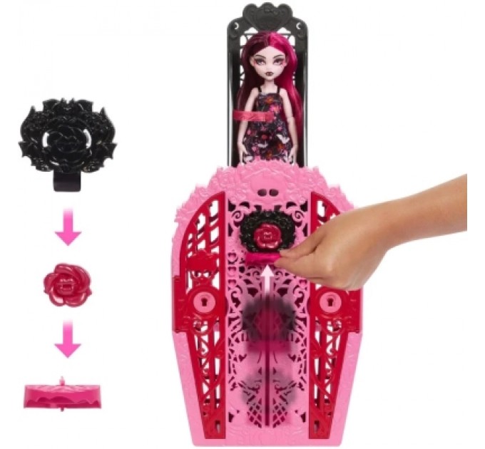 Monster High Лялька Monster High Набір-сюрприз Жахо-секрети Дракулори серії Цвіт та темрява (HYT72)