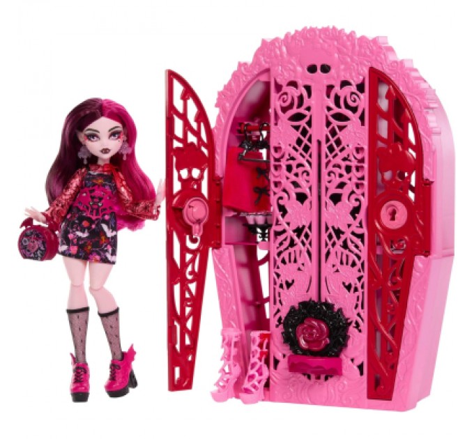 Monster High Лялька Monster High Набір-сюрприз Жахо-секрети Дракулори серії Цвіт та темрява (HYT72)