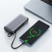 Acefast Батарея універсальна Acefast 20000mAh 130W PD, QC/3.0 USB-A+USB-C In/Out,build-in cable M22 Gray (6974316283904)