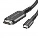 ColorWay Кабель мультимедійний USB-C to HDMI M 2.0m 4K60Hz black ColorWay (CW-CBCHD077-BK)