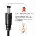 ColorWay Кабель живлення USB to DC 5.5x2.5mm 12V 1.0m black ColorWay (CW-CBUD067-BK)