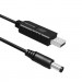 ColorWay Кабель живлення USB to DC 5.5x2.5mm 9V 1.0m black ColorWay (CW-CBUD066-BK)