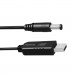 ColorWay Кабель живлення USB to DC 5.5x2.5mm 9V 1.0m black ColorWay (CW-CBUD066-BK)
