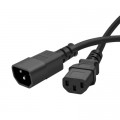 ColorWay Кабель живлення C13 to C14 1.8m black ColorWay (CW-CBP087-BK)