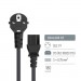 ColorWay Кабель живлення C13 1.8m black ColorWay (CW-CBP082-BK)
