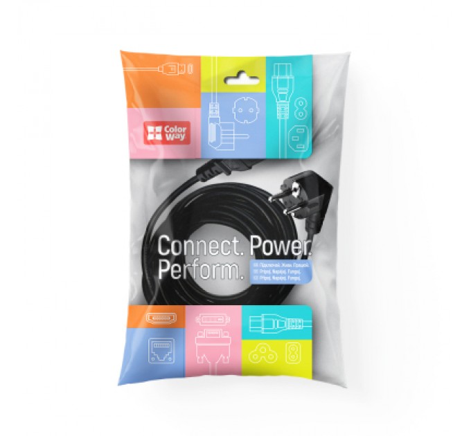 ColorWay Кабель живлення C5 1.8m black ColorWay (CW-CBP083-BK)