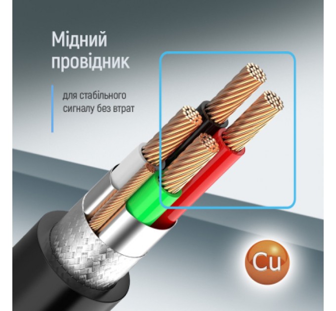 ColorWay Кабель для принтера USB 2.0 AM/BM 3.0m black ColorWay (CW-CBUB073-BK)