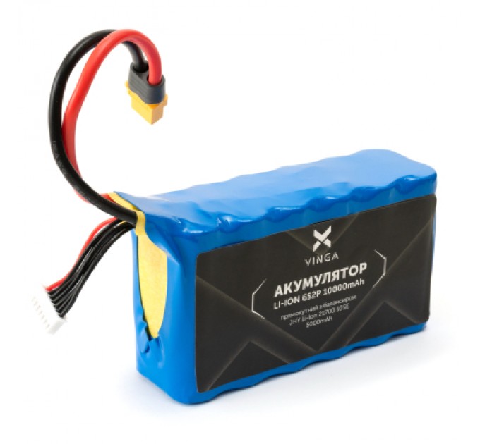 Vinga Акумулятор Vinga Li-Ion 6S2P 10000mAh коробка 10 шт (JHY Li-Ion 21700 5000mAh) (V6S2P-10PCS-10000MAH)
