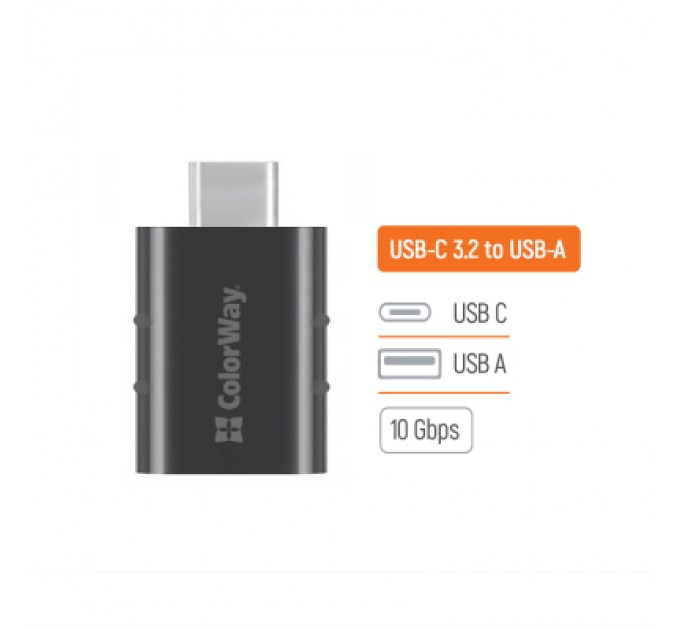 ColorWay Перехідник OTG USB 3.2 AF to USB-C ColorWay (CW-AD-AC3)