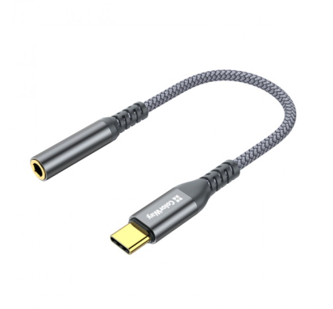 ColorWay Перехідник USB-C to 3.5mm F 0.14m gray ColorWay (CW-AD-CJ)