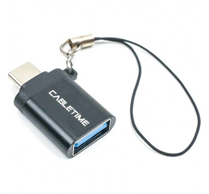 Cabletime Адаптер Cabletime OTG USB Type-C - USB (M/F) Black (CA913688)