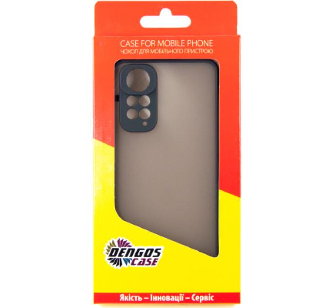 Dengos Чохол до мобільного телефона Dengos Matte Xiaomi Redmi Note 11 (black) (DG-TPU-MATT-113)