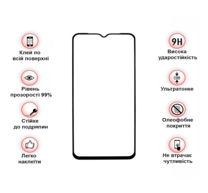 BeCover Скло захисне BeCover Blackview A95 Black (708158)