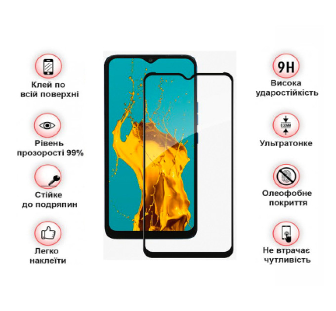 BeCover Скло захисне BeCover Tecno Pop 5 LTE (BD4i) / (BD4a) Black (708164)