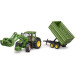 Bruder Спецтехніка Bruder трактор John Deere 7R 350 з навантажувачем та причепом (03155)