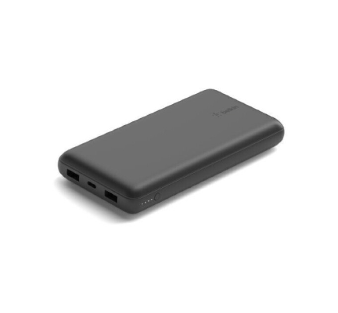 Belkin Батарея універсальна Belkin 20000mAh, USB-C, 2*USB-A, 3A, 6" USB-A to USB-C cable, Black (BPB012BTBK)