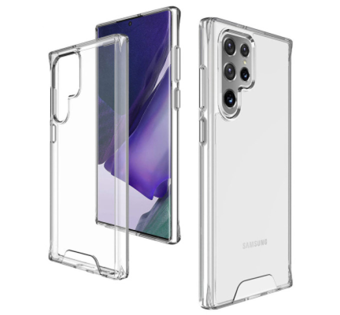 BeCover Чохол до мобільного телефона BeCover Space Case Samsung Galaxy S22 Ultra 5G SM-S908 Transparancy (708256)