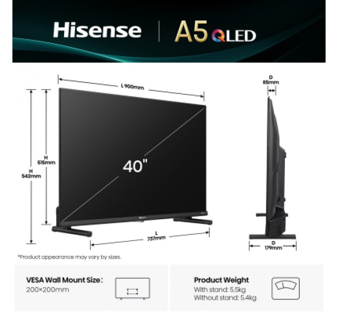 Hisense Телевізор Hisense 40A5Q