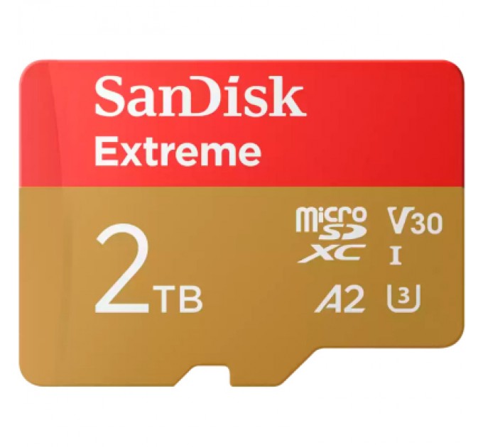 SanDisk Карта пам'яті SanDisk 2TB microSDXC class 10 UHS-I U3 V30 A2 Extreme (SDSQXAV-2T00-GN6MA)