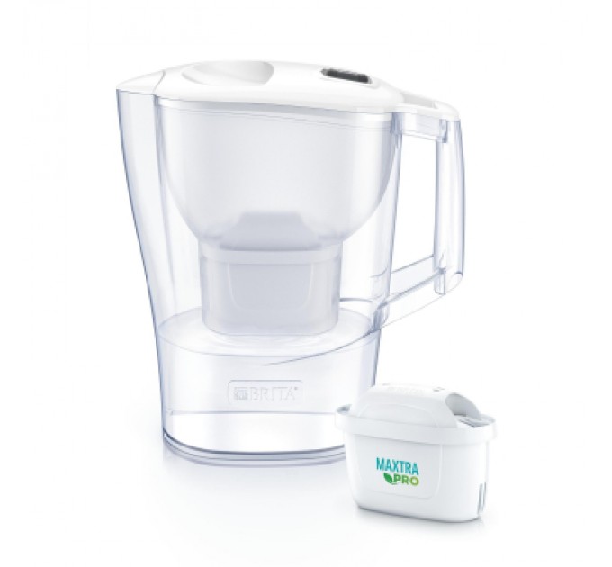 Brita Фільтр-глечик Brita Aluna Memo MXPro 2.4л (1.4л очищеної води) з фільтр-картриджем, білий (1052801)