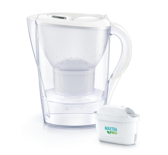 Brita Фільтр-глечик Brita Marella XL Memo MXPro 3.5л (2л води) з фільтр-картриджем 3шт, білий (1052782)