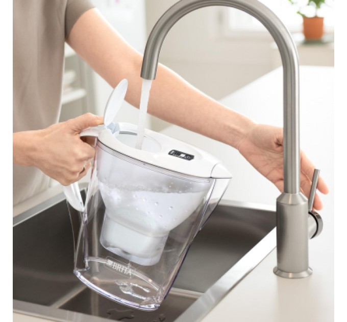 Brita Фільтр-глечик Brita Marella XL Memo MXPro 3.5л (2л води) з фільтр-картриджем 3шт, білий (1052782)