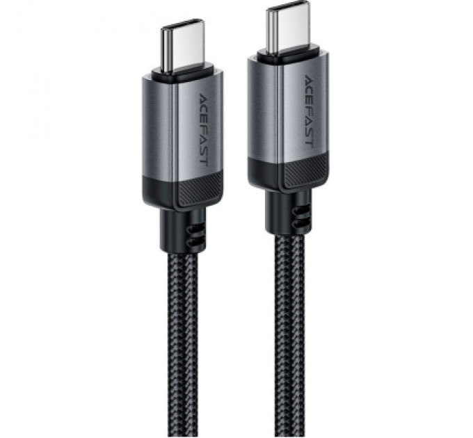 Acefast Дата кабель USB-C to USB-C 1.2m 3A aluminum alloy C20-03 Black Acefast (6974316283775)