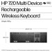 HP Клавіатура HP 720 Multi-Device Rechargeable Wireless/Bluetooth UA Black (9T5B1AA)