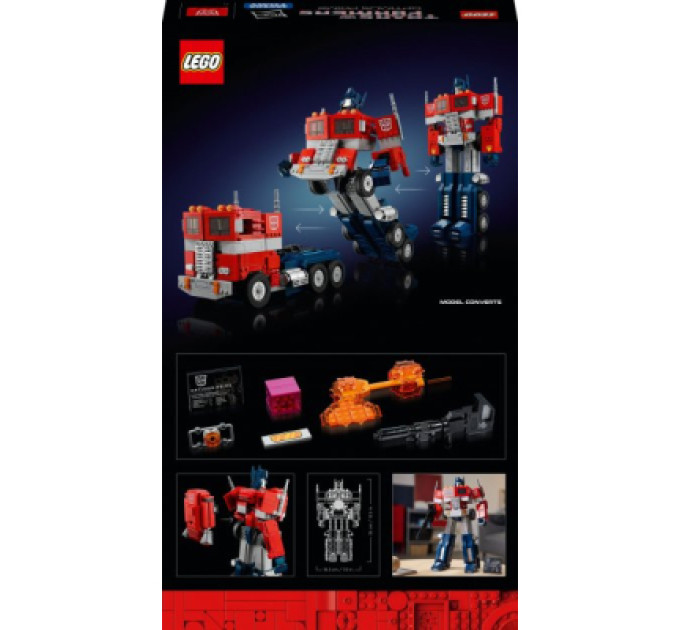 LEGO Конструктор LEGO Icons Optimus Prime 1508 деталей (10302)
