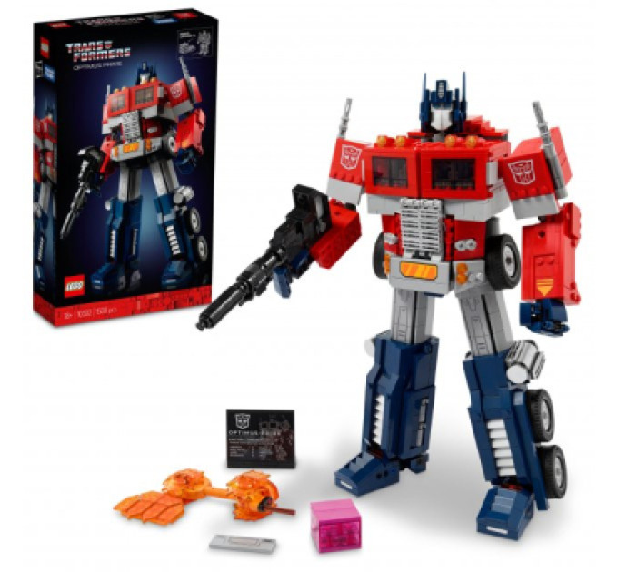 LEGO Конструктор LEGO Icons Optimus Prime 1508 деталей (10302)