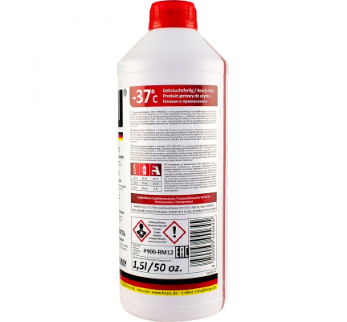 HEPU Антифриз HEPU 1.5л червоний (P900-RM12)