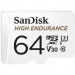 SanDisk Карта пам'яті SanDisk 64GB microSDXC class 10 UHS-I U3 V30 High Endurance (SDSQQNR-064G-GN6IA)