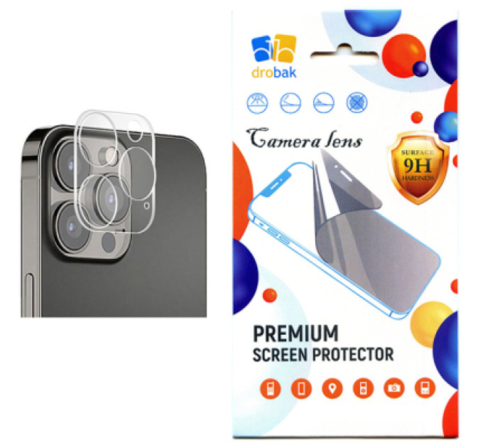 Drobak Скло захисне Drobak 3D camera Apple iPhone 14 (505065)