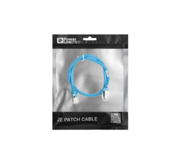 2E Патч-корд 0.50м S/FTP Cat 6 CU PVC 26AWG 7/0.16 blue 2E (2E-PC6SFTPCOP-050BL)