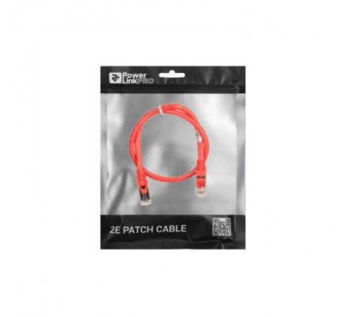 2E Патч-корд 0.50м S/FTP Cat 6 CU PVC 26AWG 7/0.16 red 2E (2E-PC6SFTPCOP-050RD)