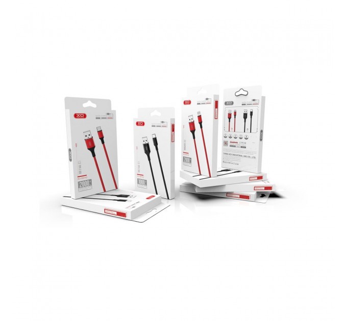 XO Кабель XO NB143 USB - USB Type-C, (M/M), 2.4A 2 м Black (6920680870844)