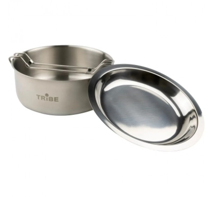 Tribe Набір туристичного посуду Tribe Tourist Set 1,2 л сталевий (T-FG-0008-metal)