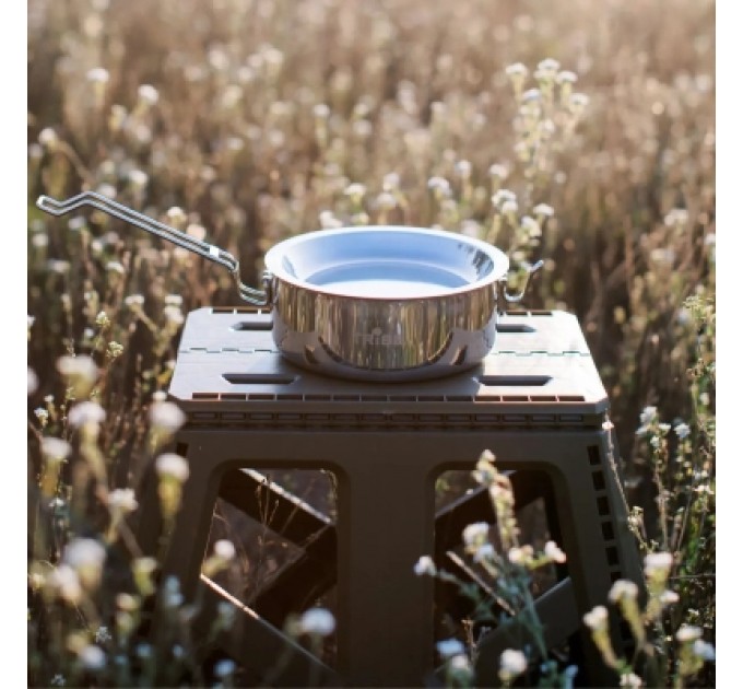 Tribe Набір туристичного посуду Tribe Tourist Set 1,2 л сталевий (T-FG-0008-metal)