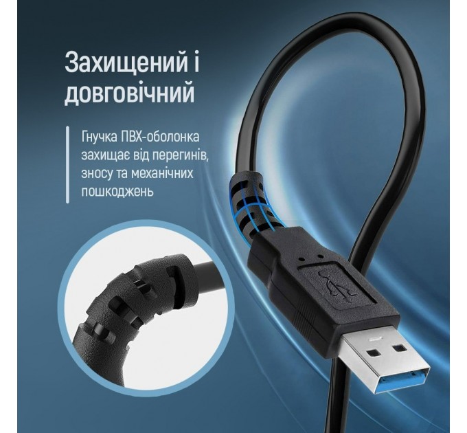 ColorWay Кабель ColorWay USB - USB V 3.0 (M/F), 1.8 м, Black (CW-CBUF075-BK)