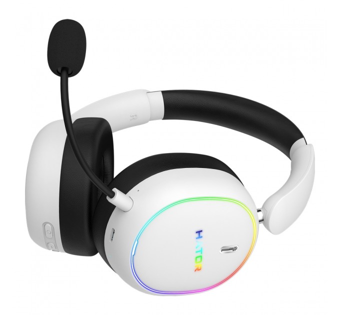 Hator Навушники Hator Phoenix 2 Wireless Hi-Res SyncHUB White (ESH41)