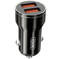 Автомобільний зарядний пристрій XO CC48 (2хUSB, 2.4A) 12W Black
